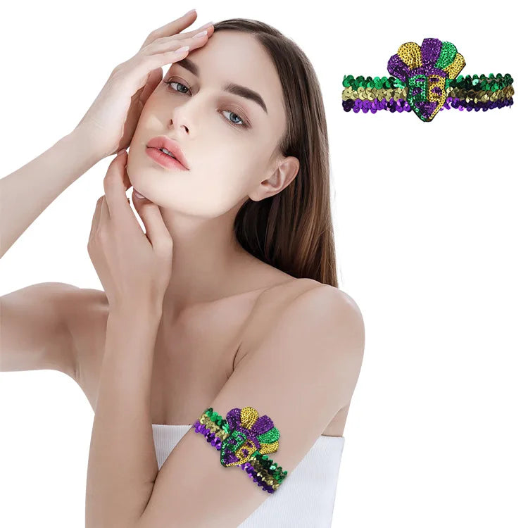 Mardi Gras Armband