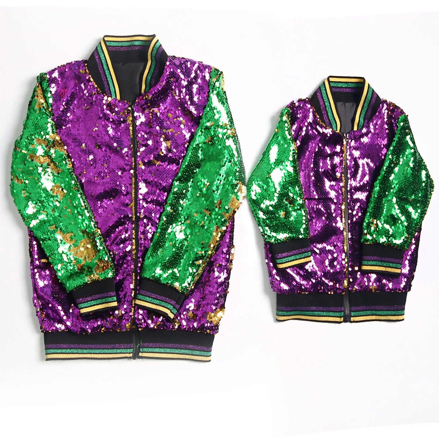 Mardi Gras Long Sleeve Coat