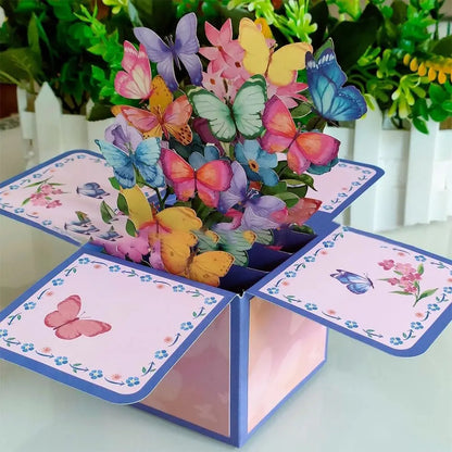 Bouquet Greeting Card 3D Pop-up