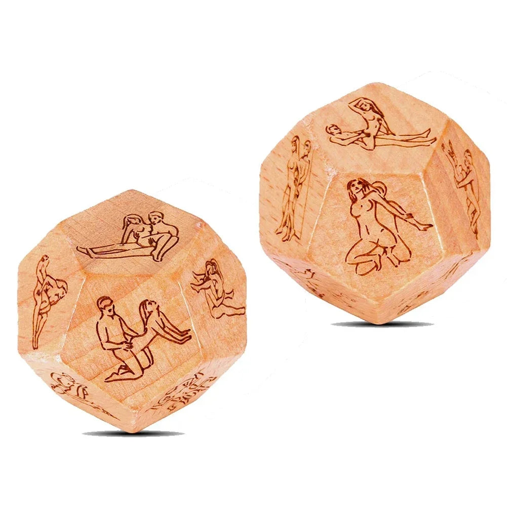 Naughty Wooden Dice for Couples