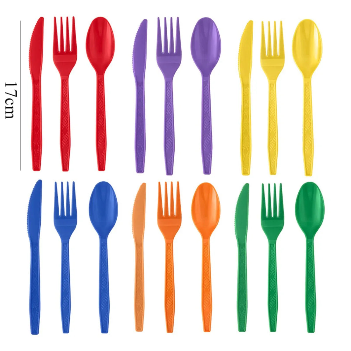 Disposable Plastic Cutlery Set 24Pcs