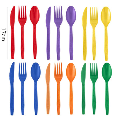 Disposable Plastic Cutlery Set 24Pcs