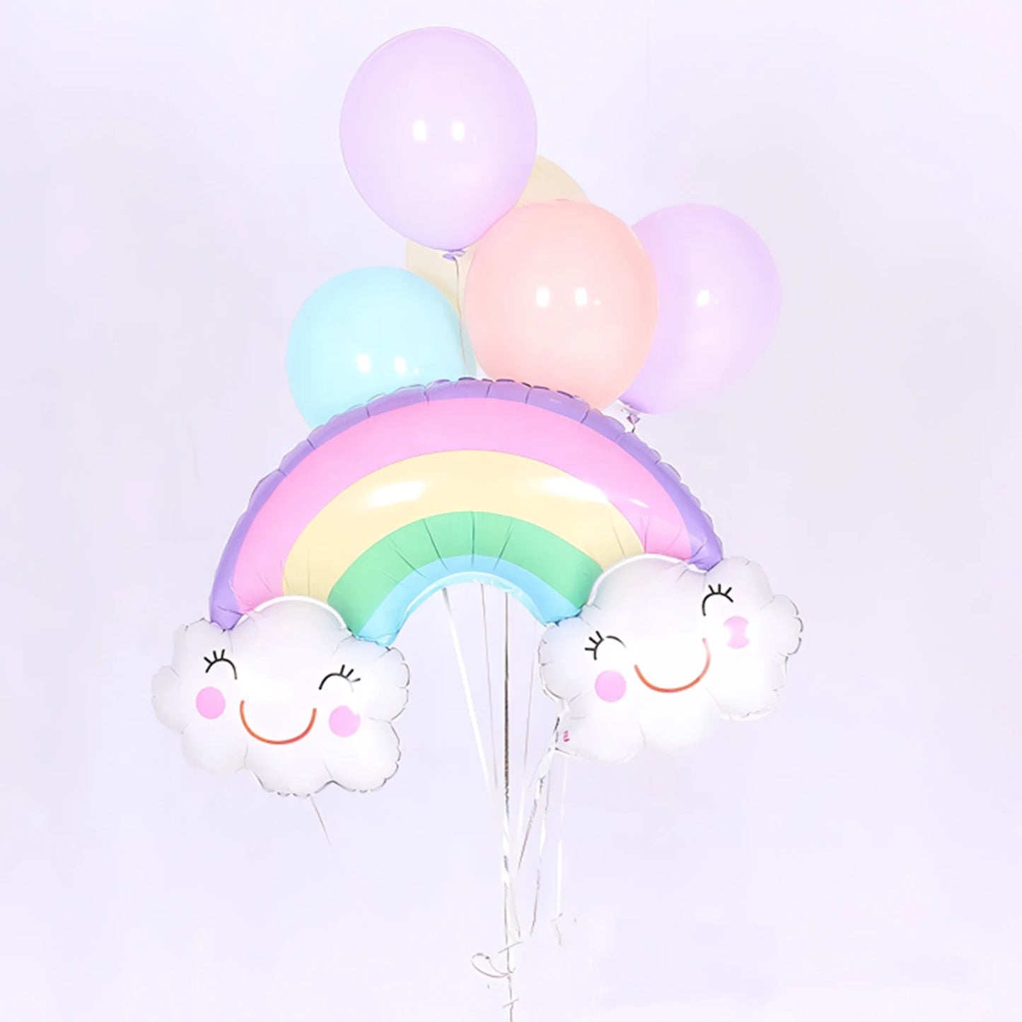 Rainbow Foil Balloons