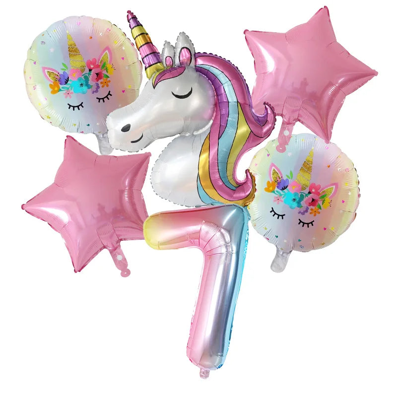 Unicorn Foil Balloon Set