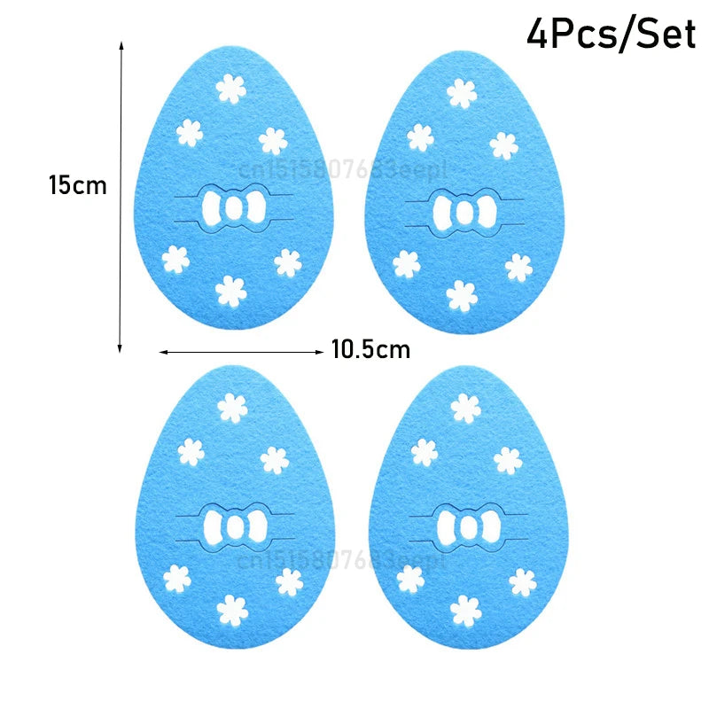 Easter Felt Cutlery Holder 4Pcs