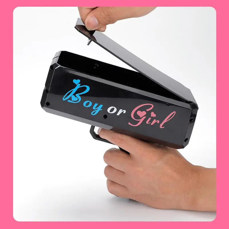 Gender Reveal Card Gun