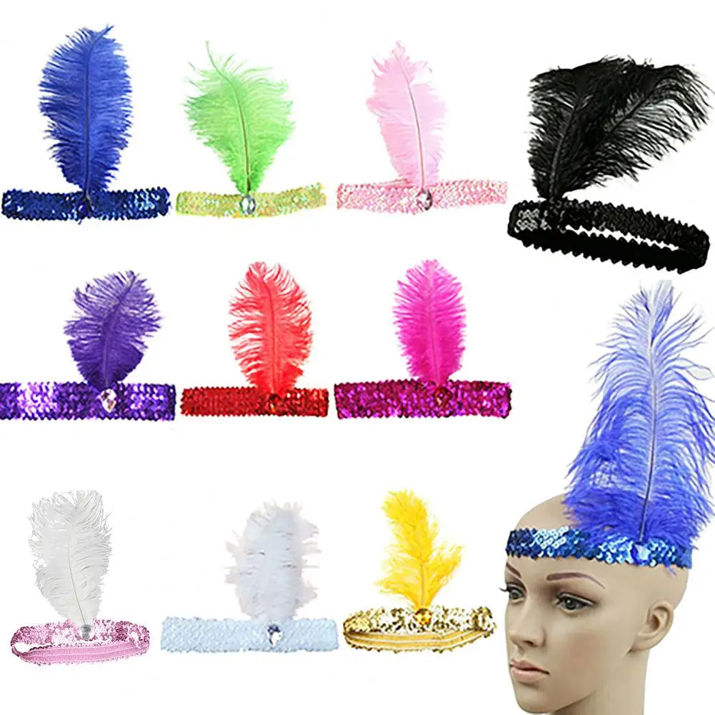 1920s Feather Headband