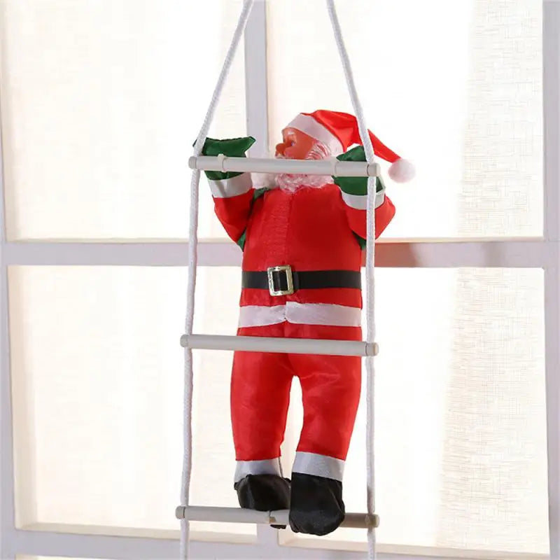 Santa Claus Climbing Ladder Decoration