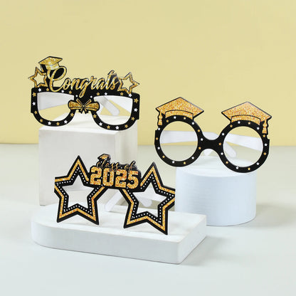 Graduation Glitter Glasses