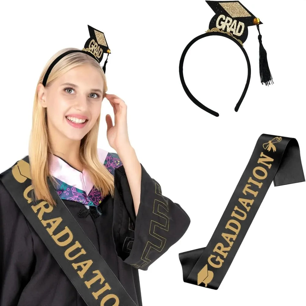 Graduation Headband Ribbon