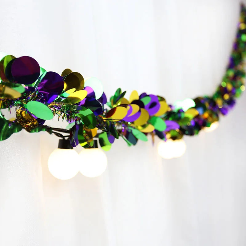 Mardi Gras Tinsel Garland