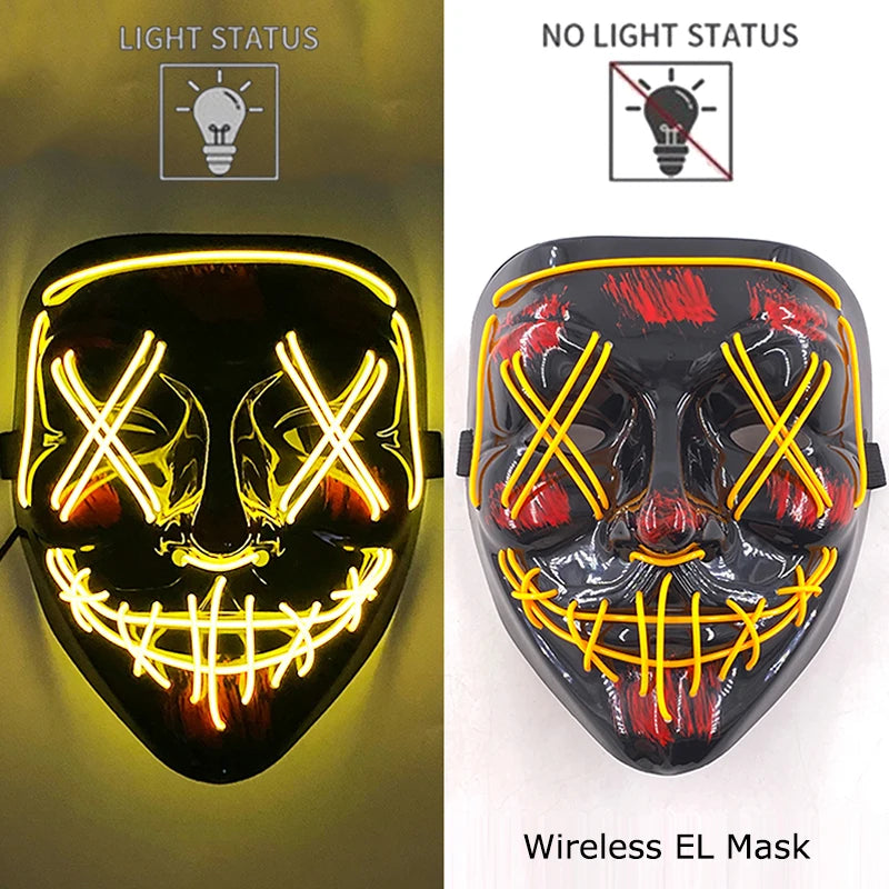 Neon LED Purge Mask