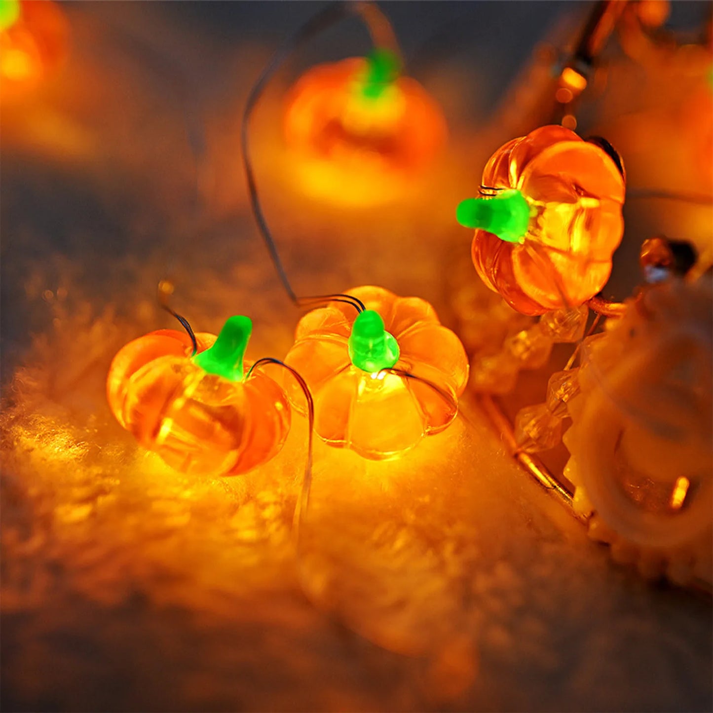 Pumpkin LED String Lights