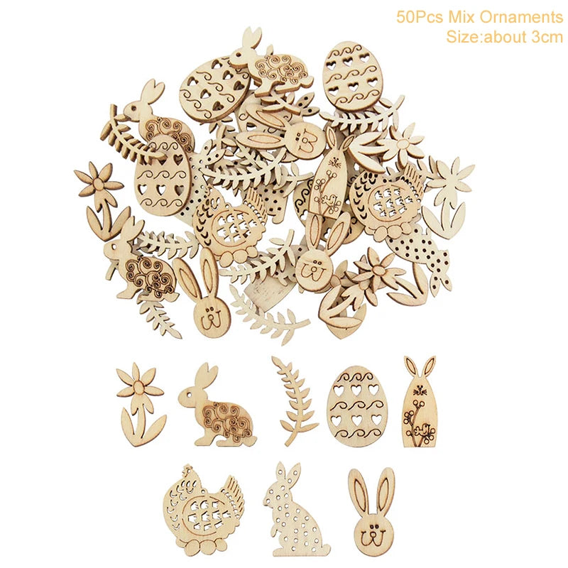 Multiple Wooden Easter Decoration