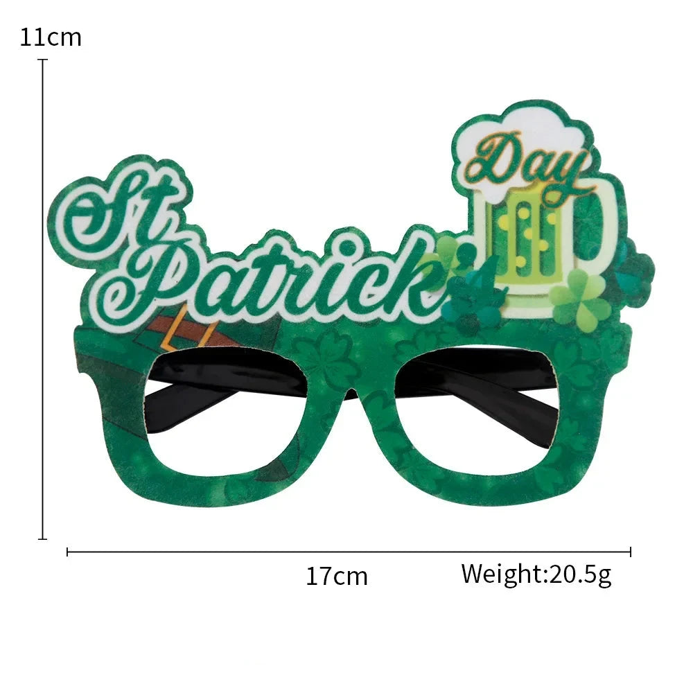 St. Patrick Shamrock Glasses