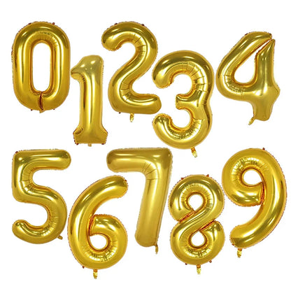 Big Number Foil Balloons 40inch