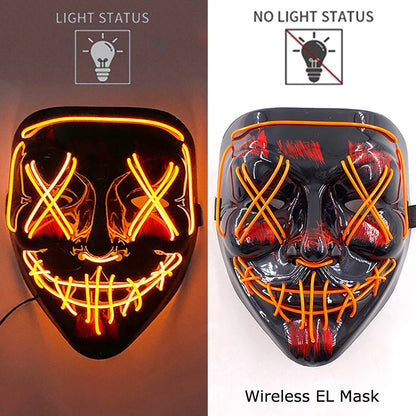 Neon LED Purge Mask