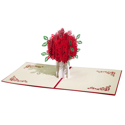 Roses 3D Pop Greeting Card