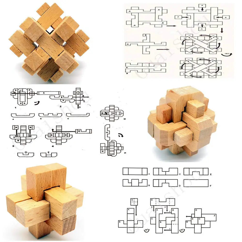 Wooden Lock Brain Teaser