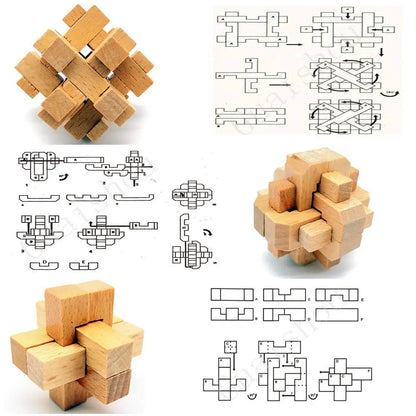 Wooden Lock Brain Teaser