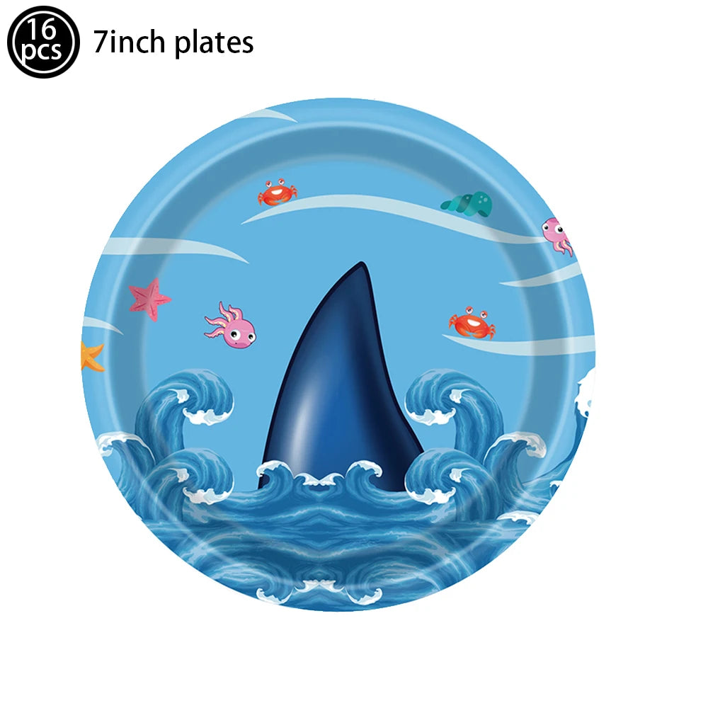 Shark Theme Tableware and Decoration