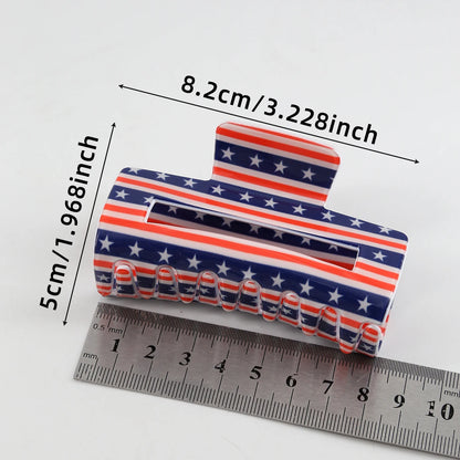 American Flag Hair Claw 8cm