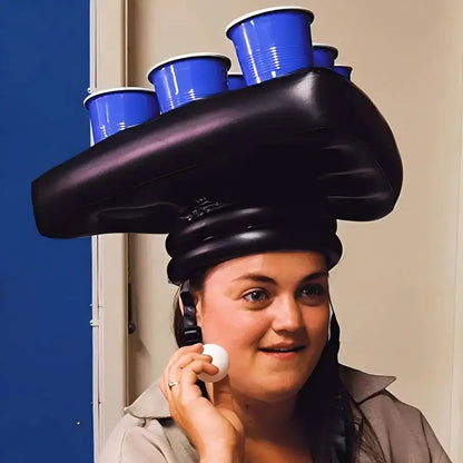 Inflatable Beer Pong Hat