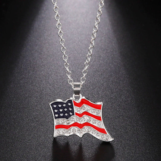 America Flag Necklace