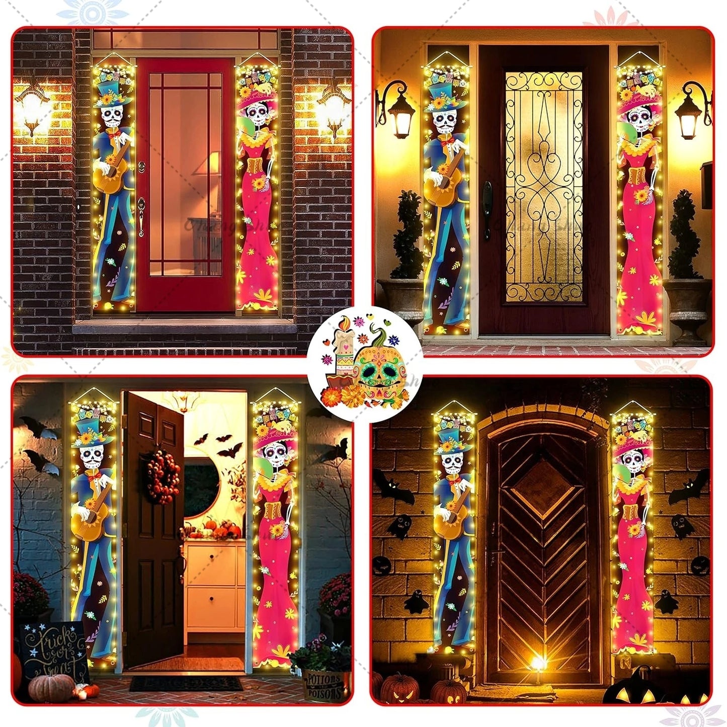 Porch Banner Dia De Los Muertos