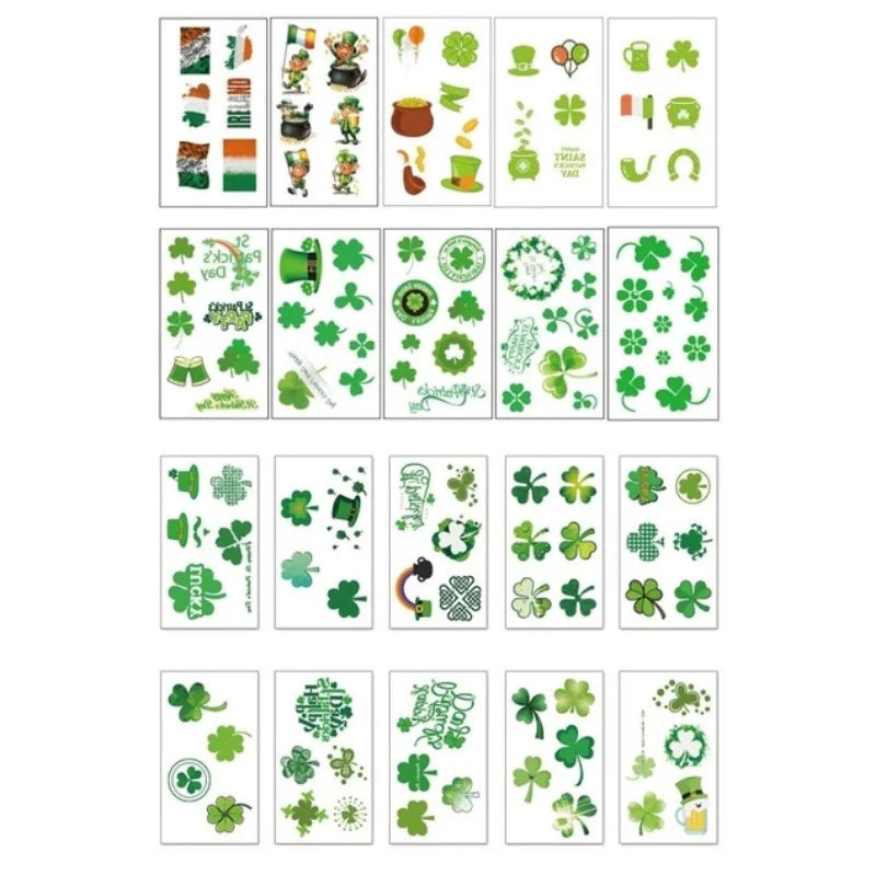 St. Patrick's Tattoos 20Pcs