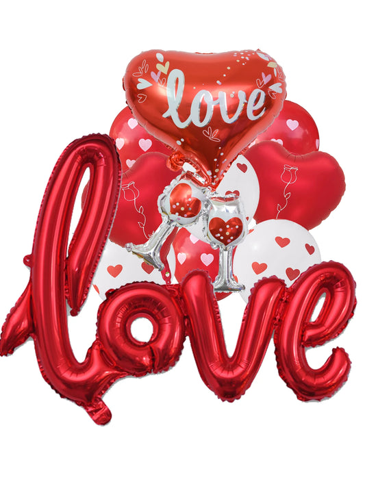 Love Foil Balloons Set 10pcs