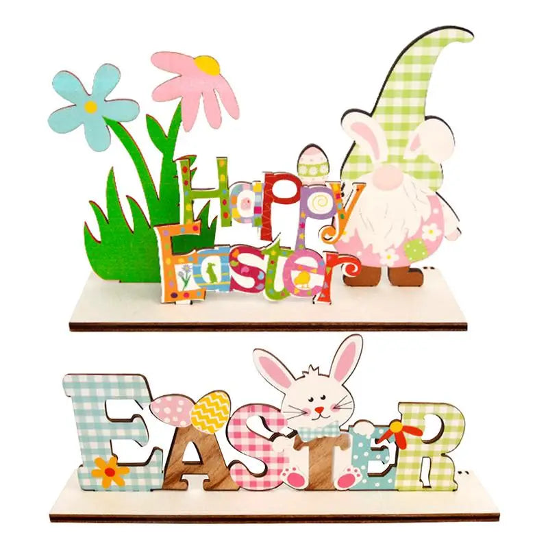 Cartoon Easter Wooden Ornament