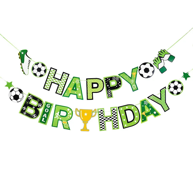 Football Theme Birthday Banner