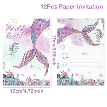 Birthday Invitation Cards 12Pcs