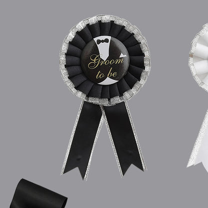 Bride/Groom To Be, Ribbon And Badge