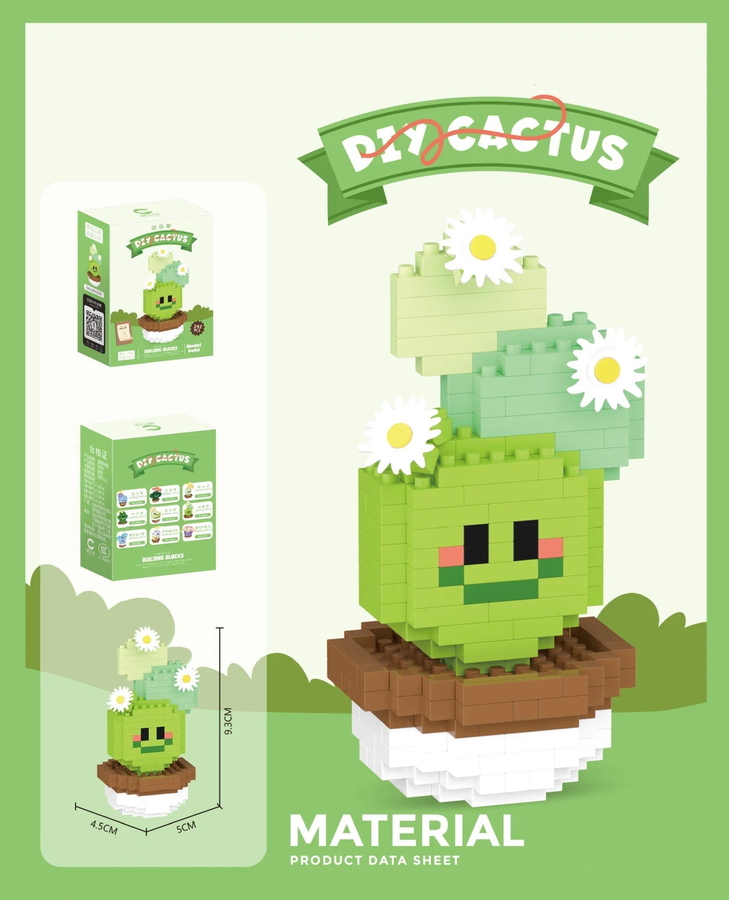 Mini Cactus Building Blocks