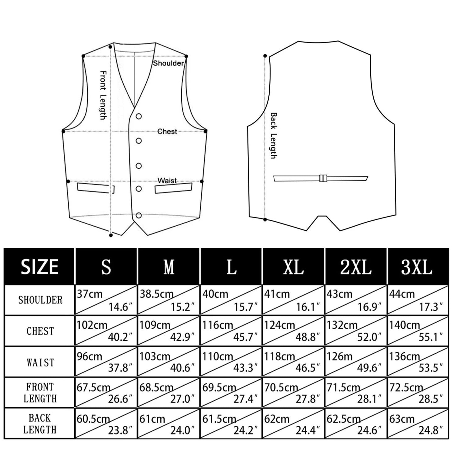 Men Colorful Vest + Tie