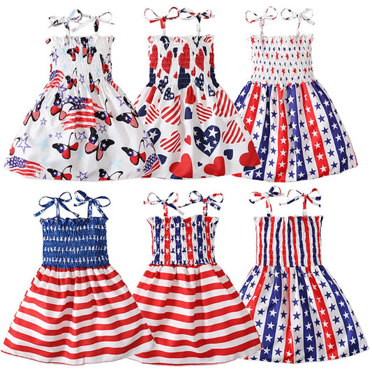 Girl Dress American Holliday Themed