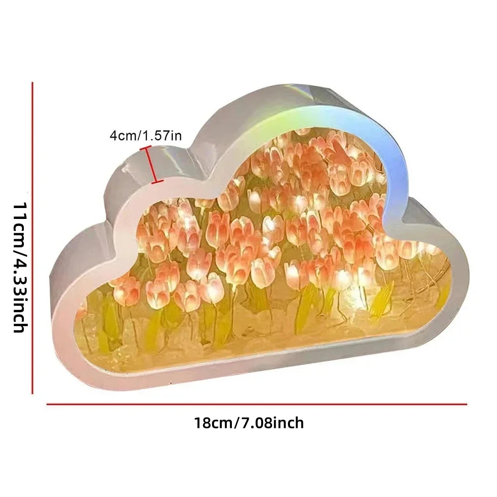 DIY Cloud Tulip Light Stand