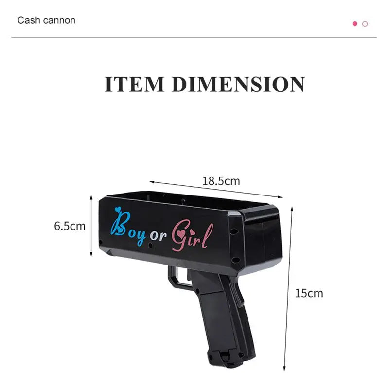 Gender Reveal Card Gun