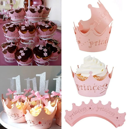 Princess Cupcake Wrappers 10pcs