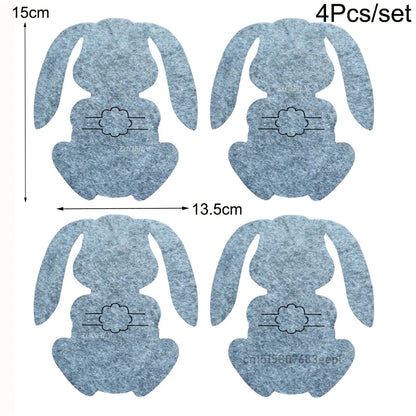 Easter Felt Cutlery Holder 4Pcs