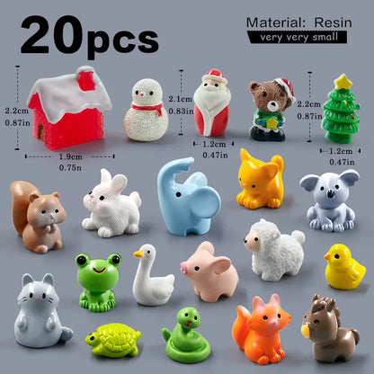 Miniature Animal Figurines 10Pcs