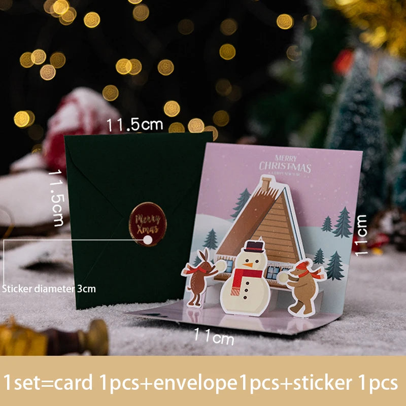 3D Pop UP Christmas Greeting Card