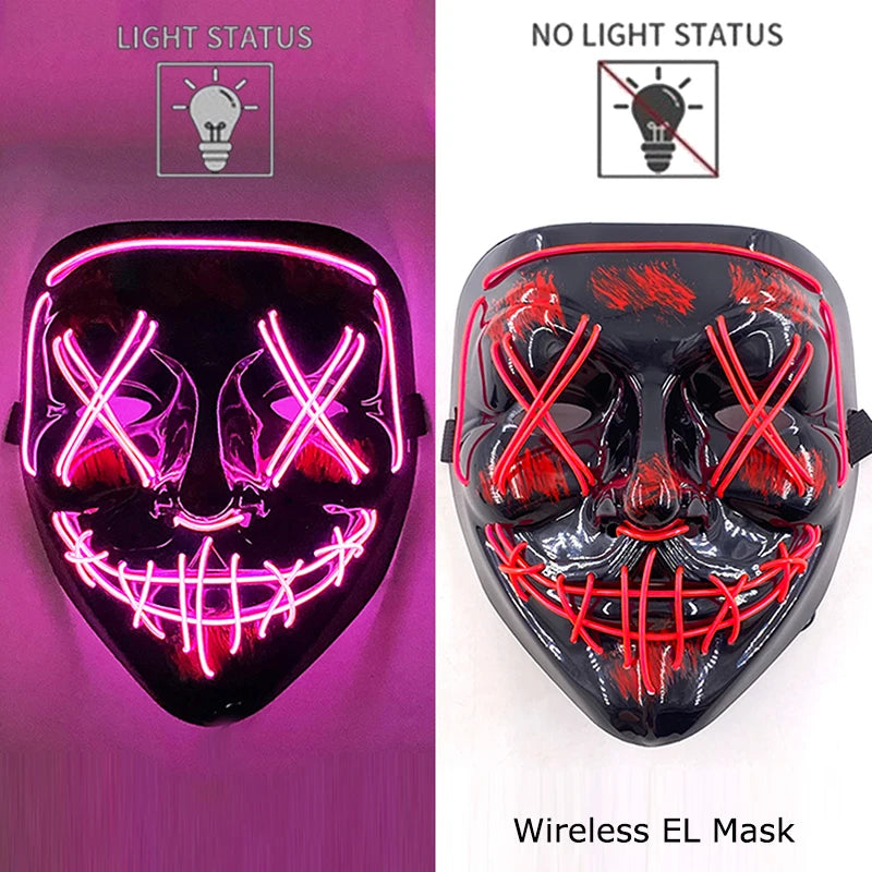 Neon LED Purge Mask