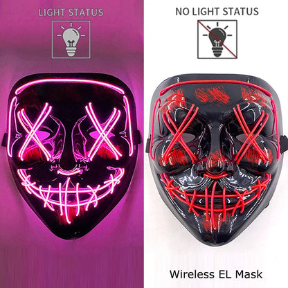 Neon LED Purge Mask