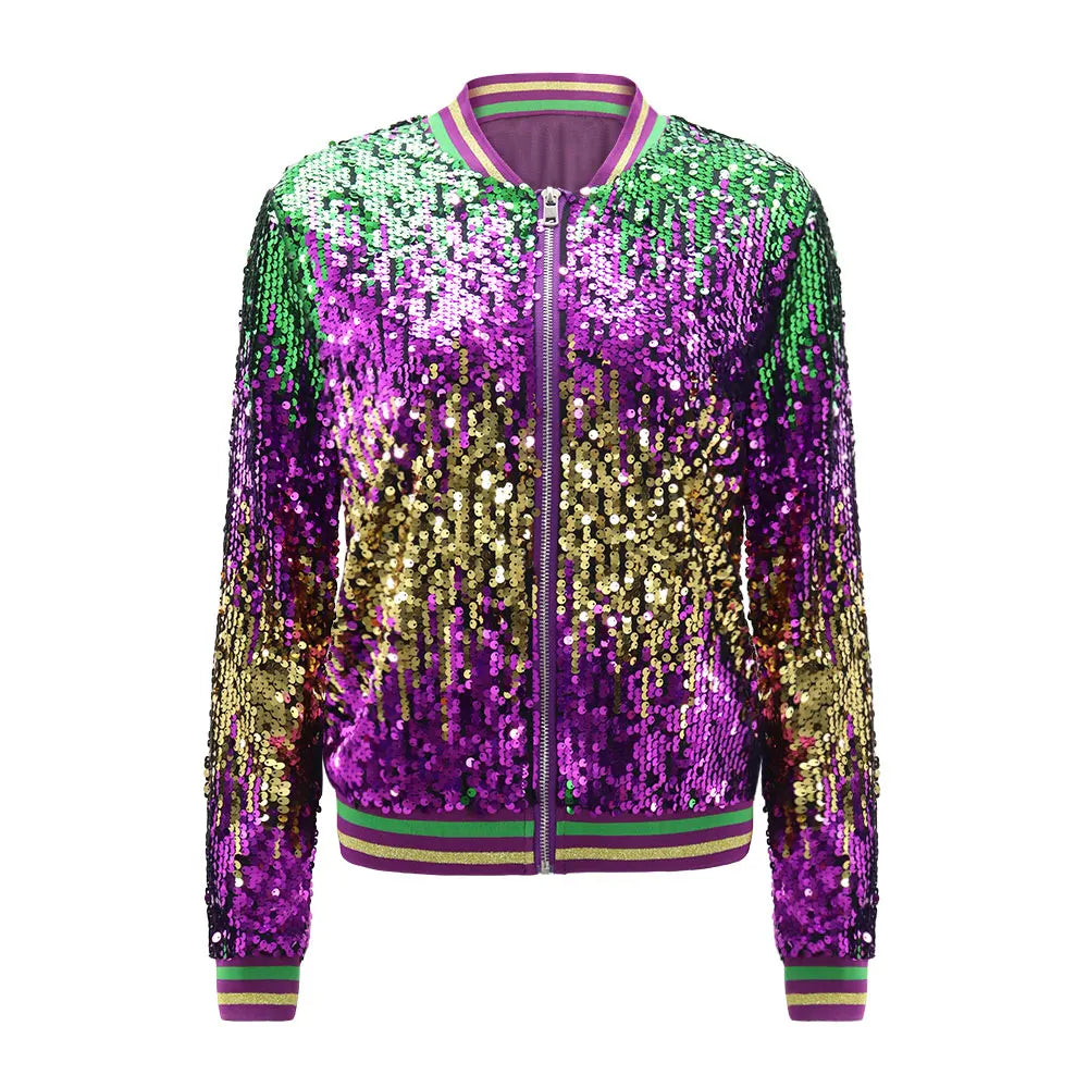 Sequins Long Sleeve Jacket