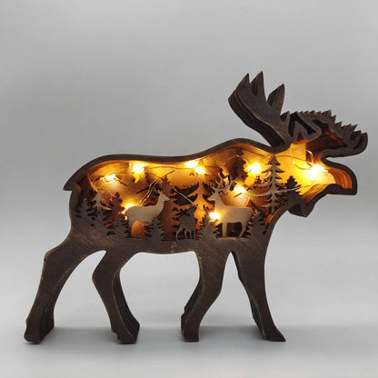 Wooden Elk/Bear Ornament