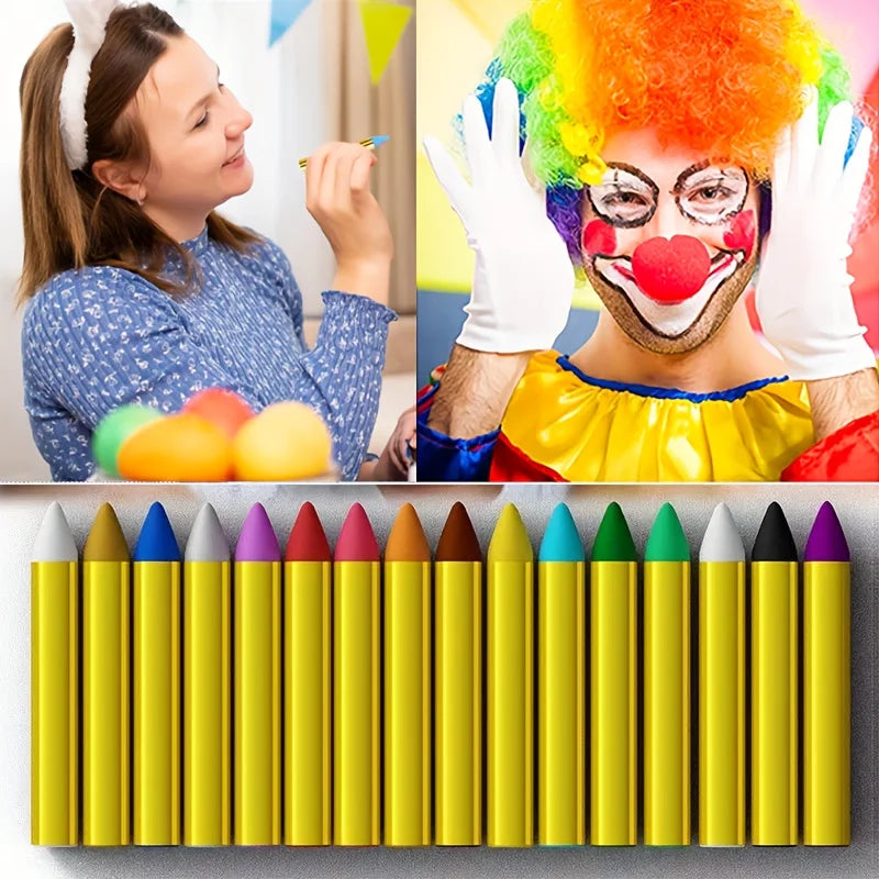 Paint Crayons Makeup 16Pcs