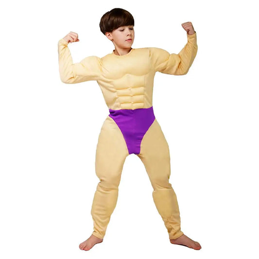 Kid Muscular Jumpsuit Costume